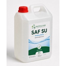 Inopolyme Premium Distile Saf Su 5 Litre – Akü, Ütü, Radyatör ve Farklı Amaçlar Için Kireçlenmeyi Önlemeye Yardımcı Saf Su