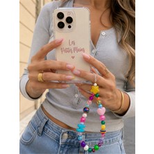 LES PETITES MAINS Name Pop H Telefon Askısı, Boncuklu Telefon Charmı ve Çanta Aksesuarı