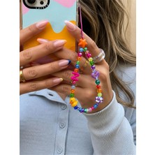 LES PETITES MAINS Name Pop N Telefon Askısı, Boncuklu Telefon Charmı ve Çanta Aksesuarı