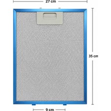 Populer 27 x 35 Cm. Teka  Db1-60 Uyumlu Davlumbaz Filtresi