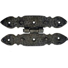 Die Grup Antika Tarz Dekoratif Pirinç Düğmeli Menteşe - 142X69 Mm, Oksit