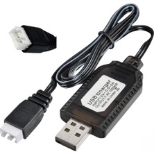 Die Grup Sertec 7.4V Li-Ion Sm-3p Soket Drone Bataryası USB Şarj Kablosu