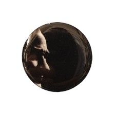 Die Grup K.atatürk Silüetli Yuvarlak Etiket Damla Sticker Siyah 3cm