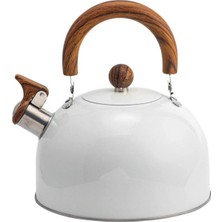 Empressco 3l Paslanmaz Çelik Düdüklü Kettle ve Su Isıtıcı Beyaz