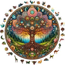 Empressco Ahşap Puzzle: Kozmik Yaşam Ağacı, 252 Parça, 29X29 cm