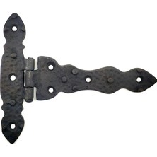 Die Grup Antika Tarz Dekoratif Pirinç Kuyruklu Düğmeli Menteşe No2 - 138X167 Mm, Oksit