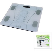 Die Grup Bluetooth Vücut Analizli Dijital Baskül Terazi 180KG/50G Yağ -Su -Kas Oran -Bmı -Oda ℃ TF-1075