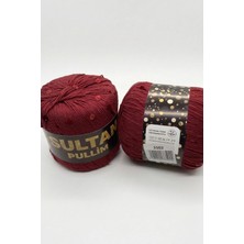 Hobi Dünyası Evim Sultan Boncuklu Ip Serisi Pullim ve Inci Serisi Bandana Bere Bluz Ipi 1 Adet 50 Gram 100 Metre (Renk : 3502)