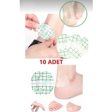 lawrenceshop 10 Adet Şeffaf Ayakkabı Vurma Sürtünme Önleyici Su Geçirmez Bant Koruyucu Topuk Bandı