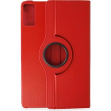 Drop Tedarik Xiaomi Redmi Pad Se Kılıf 360 Tablet Deri Kılıf - Kırmızı