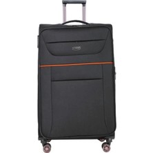 Fossil Unisex Kumaş Büyük Boy Ultra Hafif Şifreli Körüklü Kendi Etrafında Dönebilen Valiz 012-01