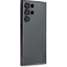 Drop Tedarik Samsung Galaxy S22 Ultra Kılıf Razer Lensli Silikon - Siyah
