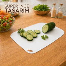 Esnek Kesme Matı Süper Ince Plastik Doğrama Panosu Kaymaz Mutfak Kesim Tahtası Askılı Sariva Home