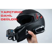 Kanem3D Agv K3 / K5 / Gt Veloce / Corsa R ile Uyumlu Aksiyon Kamera Aparatı - Kask Çene Bağlantı Aparatı