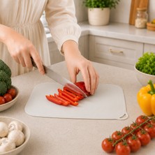 Esnek Plastik Kesme Tahtası Süper Ince Kaymaz Doğrama Panosu Mutfak Kesim Altlığı Askılı Sariva Home