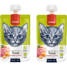 Wanpy Taze Ton Balıklı&tavuklu Kedi Et Ezmesi 90 gr x  2ADET