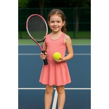 Empressco Çocuklar Için 21 Inç Tenis Raketi ve Top Seti, Pembe Renkli, Eğlence Dolu Oyun