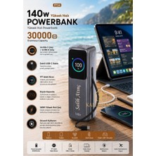 Kalemhane Kişiye Özel 140W Hızlı Şarj 30. 000 Mah. Telefon, Tablet,laptop,notbook Şarj Edebilen Powerbank