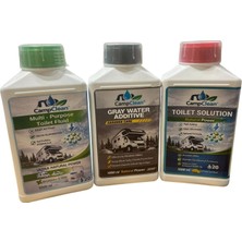 Camp Clean Campclean Karavan Tuvalet Bakım Seti 3'lü Paket (Atık Tankı + Gri Tank + Temiz Su Tankı) 3 x 1 Lt