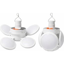 Die Grup Güneş Enerjili Katlanabilir LED Lambası, 4 Panelli, USB Şarjlı