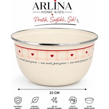 Arlina Home Kids Emaye 22 cm Karıştırma Kabı