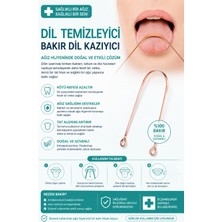 Bakır Dil Temizleme Aparatı – Dil Temizleyici – Ağız Bakım Aparatı – Dil Kazıyıcı –