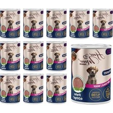 Die Grup Yavru Köpekler Için Biftekli Pate, 400 Gramlık 12 Adet Set