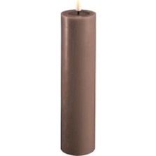Die Grup 5X20 cm Kahverengi Moka LED Mum