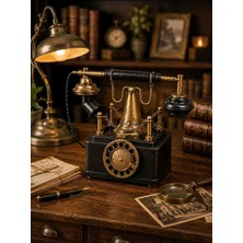 Kolay Ev Nostaljik Metal Kumbara Telefon Vintage Dekoratif Obje El Yapımı 26X12X20 cm