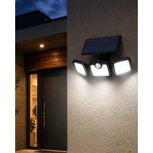 Dunai Store Solar Sensörlü LED Projektör Hareket Algılayıcılı Güneş Enerjili Bahçe Lambası Dış Meka