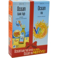 Ocean Balık Yağı Portakal Aromalı 150 ml + Vitamin Mineral Portakal AROMALI150 ml