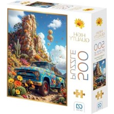 Die Grup Çiçek Desenli 500 Parça Profesyonel Hobi Puzzle Yapboz (48X33 Cm)