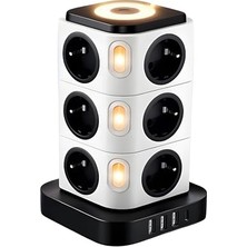 Omrs Store 12'li Kule Tipi Çoklu Priz