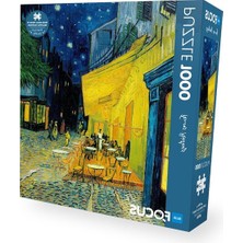 Die Grup 1000 Parça Gece Kafe Terası Temalı Puzzle, Eğlenceli Zihin Egzersizi