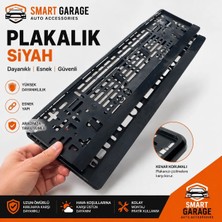 Smart Garage Plakalık Siyah Lazer Kesim Pleksi Sade Yazısız ( 2 Adet )