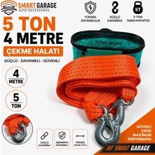 Smart Garage Çantalı Kemerli Çeki Halatı 4 Metre 5 Ton