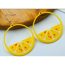 Kanem3D Halka Limon Küpeler