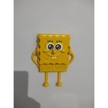 Figür Bende Sünger Bob Temalı Işık Anahtarı Aparatı – 3D Baskı Pla Dekoratif Anahtar Kapağı