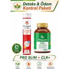 Vitasent 2'li Detoks & Ödem Kontrol Paketi – Clr+ Hyaluronik Asit + Pro Slim