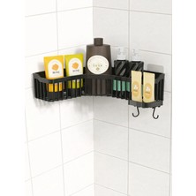 Yapışkanlı Duş Banyo Mutfak Köşesi Sabunluğu Şampuanlık Duş Jeli Organizer.1 Adet