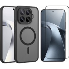 Vendas Xiaomi 17T Pro Kılıf M-Safe Şarj Özellikli Zore Babet Kapak + Cam Ekran Koruyucu