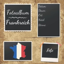 Belirtilmemiş Independently Published Fotoalbum Frankreich: Erinnerungsalbum Zum Einkleben Von Urlaubsfotos - Für