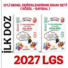 Anla Kazan Yayınları Sinan Kuzucu 2027 8. Sınıf Ilk Doz 12`li Sayısal Sözel Genel Değerlendirme Sınavları