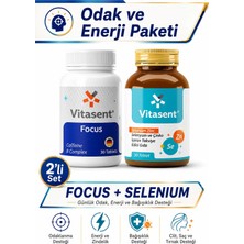 Vitasent 2'li Odak & Enerji Pro Paketi – Focus + Selenium Zinc, Zihin ve Enerji Desteği