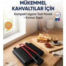 Ronanna Kamptost Taşınabilir Katlanabilir,portatif Kamp Tost Makinesi – Hafif, Pratik ve Çift Taraflı Isınma Özel Taşıma Çantalı & Yapışmaz Yüzey