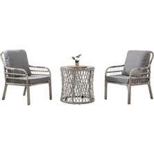 Belirtilmemiş Rehome Capri Swing Pisa Tekli Rattan Bahçe Balkon Oturma Grubu Beyaz 702
