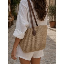 Yş Collection Hasır Tote Omuz Çantası