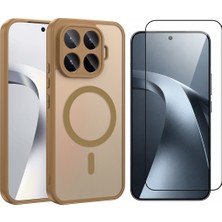 Vendas Xiaomi 17T Pro Kılıf M-Safe Şarj Özellikli Zore Babet Kapak + Cam Ekran Koruyucu