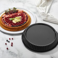 Empressco 30CM Yanmaz ve Yapışmaz Emaye Turta Kek Kalıbı, Pratik ve Güvenilir Kullanım