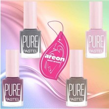 Belirtilmemiş Pastel Pure Oje 621-622-623-624 + Areon Araç Oda Kokusu